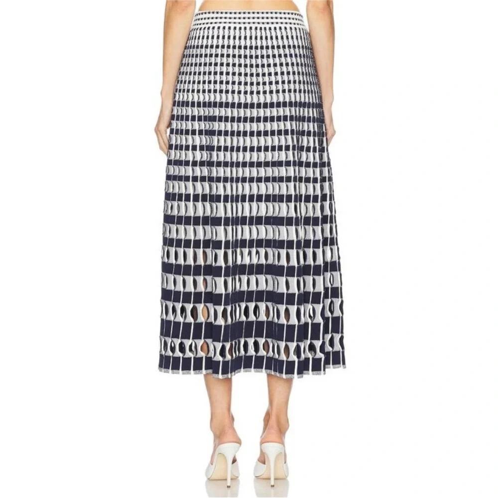 SIMKHAI Larken Midi Skirt in Midnight Multi - Picture 3 of 12